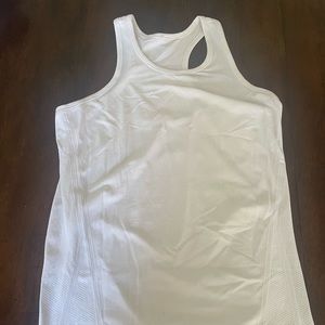 White Athleta Girl Tank Top